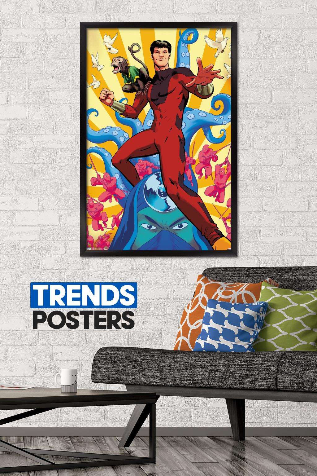 Marvel Comics - Shang- Chi - Master Of Kung Fu #126 Wall Poster, 22.375" x 34", Framed