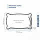 thumbnail image 5 of Almohada Jumbo Suave y Cómoda - Blanca con Plateado Memory Foam Almohada jumbo Dreambox, 5 of 7