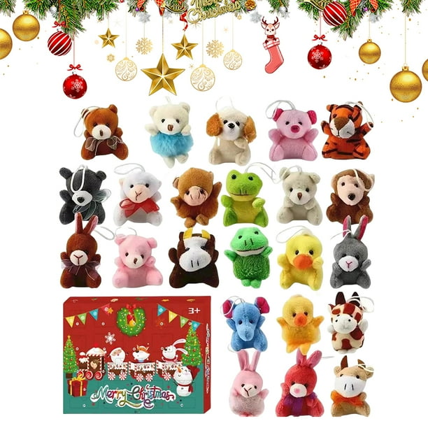 Calendario Cuenta Atrás Navidad Adviento 2024 Con 24 Peluche Regalo
