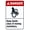 Warning Sign 4, variant on Keep Hands Away From Rollers Bilingual Warning Sign, Security Safety Metal Sign - 8"x12" Vintage Caution Poster Decor for Business Office Home Street Road Indoor Outdoor Use