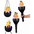 thumbnail image 4 of 4 in 1 Flame Lamp, 3D Artificial Fire Flames Battery Operated Fake Fire Lamp, Realistic Effect Light, Fake Fire Bowl Hanging Flame Light for Stage Club Decor(Black), 4 of 4