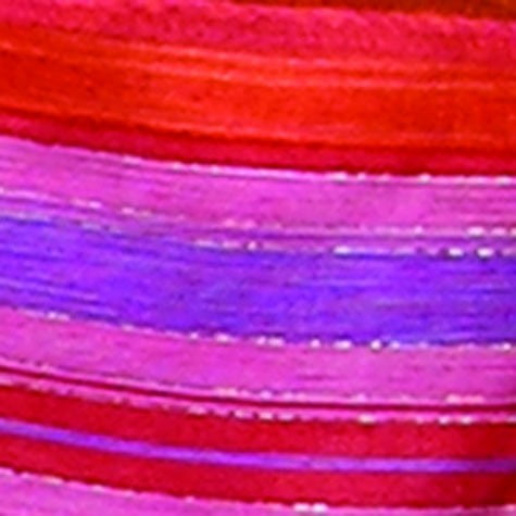 Club Pack of 6 Orange and Pink Striped Gift Bag 7" x 11"