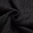 thumbnail image 5 of Ceisia Men Solid Knit Polo Shirt Short Sleeve Lapel Collar Chest Pocket Slim Fit Breathable Daily Casual Going Out Tops Black XXL Gift, 5 of 9