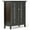 Dark Tobacco Brown, variant on Pemberly Row Wood 39" Transitional Medium Cabinet in Farmhouse Gray