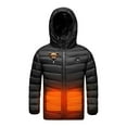 thumbnail image 4 of ATOGUTA Boys Heated Coat Outwear USB Heated Rechargeable Heating Down Hooded Coat Size 4T-15, Black, 4 of 6