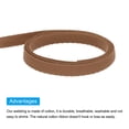 thumbnail image 4 of Uxcell Cotton Twill Tape 1/4" 50 Yards Cotton Ribbon Bias Binding Tape for Sewing Gift Wrapping Dark Coffee, 4 of 4