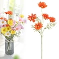 thumbnail image 2 of Artificial Flowers Silk Daisy, Artificial Gerbera Daisy for Home Decoration, Artificial Daisy Plastic Memorial Bouquet for Wedding Table Centerpiece Vase Decoration, 1Pc, Multicolor(Orange,20x2"), 2 of 9