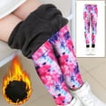Girls Casual Pants Autumn Winter Kids Sweet Plus Velvet Baby Thick Warm