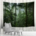 thumbnail image 2 of Jungle Tapestry Wall Hanging, Rainforest Landscape Tapestry Green Forest Tapestries Wall Art Hanging, Nature Scenery Misty Tapestry for Bedroom Living Room Dorm, 2 of 3