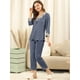 thumbnail image 2 of Conjuntos de pijama Allegra K para mujer ropa de dormir suave Gris oscuro S, 2 of 6