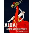 thumbnail image 2 of Andre 19x24 Black Ornate Wood Framed with Double Matting Museum Art Print Titled - “Alba” Grand Vin Mousseux ca. 1928, 2 of 4