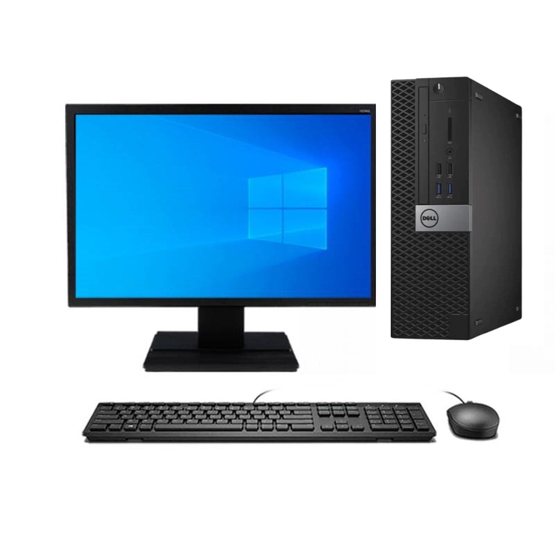 Combo Monitor + Pc Desktop Dell Optiplex 5050 (I7-6Ta 8Gb 500Gb) Reacondicionado Grado A