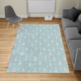 thumbnail image 2 of Owl Turkish Area Rug, Cartoon Style Illustration of Birds on the Branches Mysterious Woods Print, Soft Carpet for Living Room Decor with Distressed Look, 5.2' X 7.6', Almond Green, by Ambesonne, 2 of 4