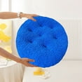 thumbnail image 2 of BinKFF Round Chair Cushions 16inch Seat Cushion for Chairs Stool Plush Seat Pad Winter Warm Chair Covering for Dining Room, Foam Padding Round Chair Pads Floor Pillow Cushions, 2 of 9