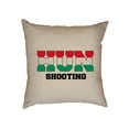 thumbnail image 1 of Hungary Shooting - Olympic Games - Rio - Flag Decorative Linen Throw Cushion Pillow Case with Insert, 1 of 6