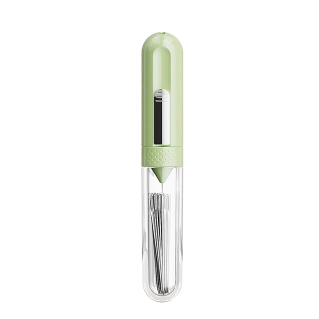 Hioecau 5 in 1 Needle Threader Seam Remover Needle Threading Tool Seam Opener with Needle Holder for Sewing Enthusiasts