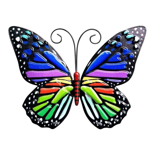 Ganfancp Garden Art Jardín Exterior Patio Trasero Decoración de Metal Regalo Ofertas Del Día 1X Mariposa