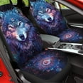 thumbnail image 4 of Chririnla Car Seat Cover, Purple Boho Wolf Print Auto Seat Protector Breathable Front Seat Cover Set, SUV/Truck/Van/Car Universal Seat Covers, Set of 2, 4 of 7