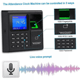 thumbnail image 5 of Polarstone Machine de Présence avec Empreinte Digitale, Mot de Passe, Horloge pour Employé avec Scan de Doigt, RFID et Épingle, 5 of 5