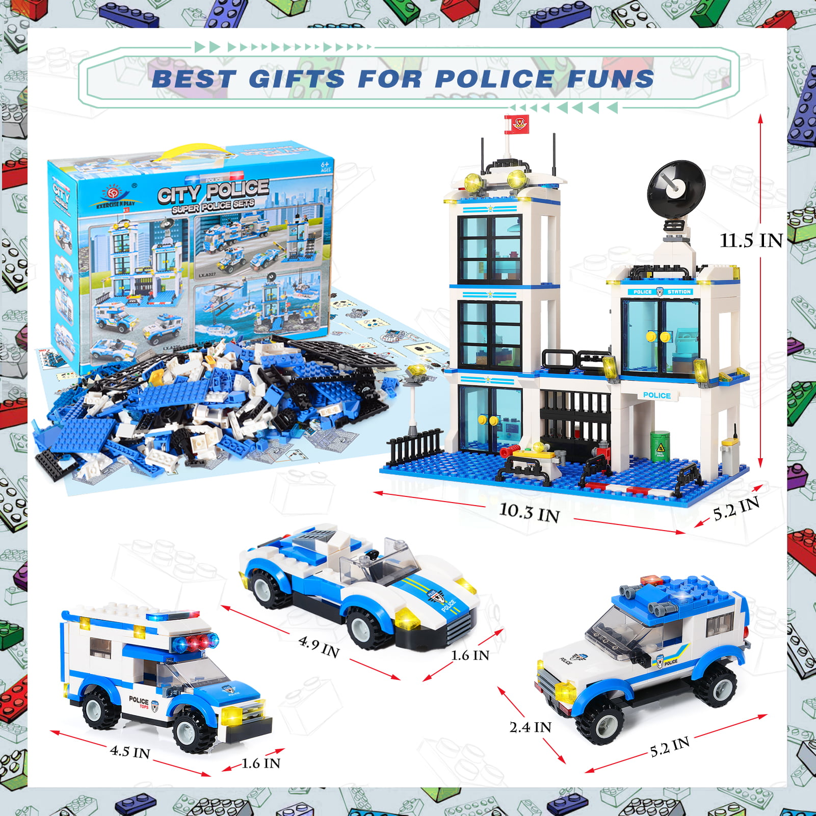 760-Piece Plus-Plus® Police