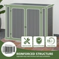 thumbnail image 4 of Dextrus 35 Cu ft Resin Storage Shed Without Shelf, 2.5’Dx4.7’Wx3.6’H All Weather Furniture for Patio, 4 of 6