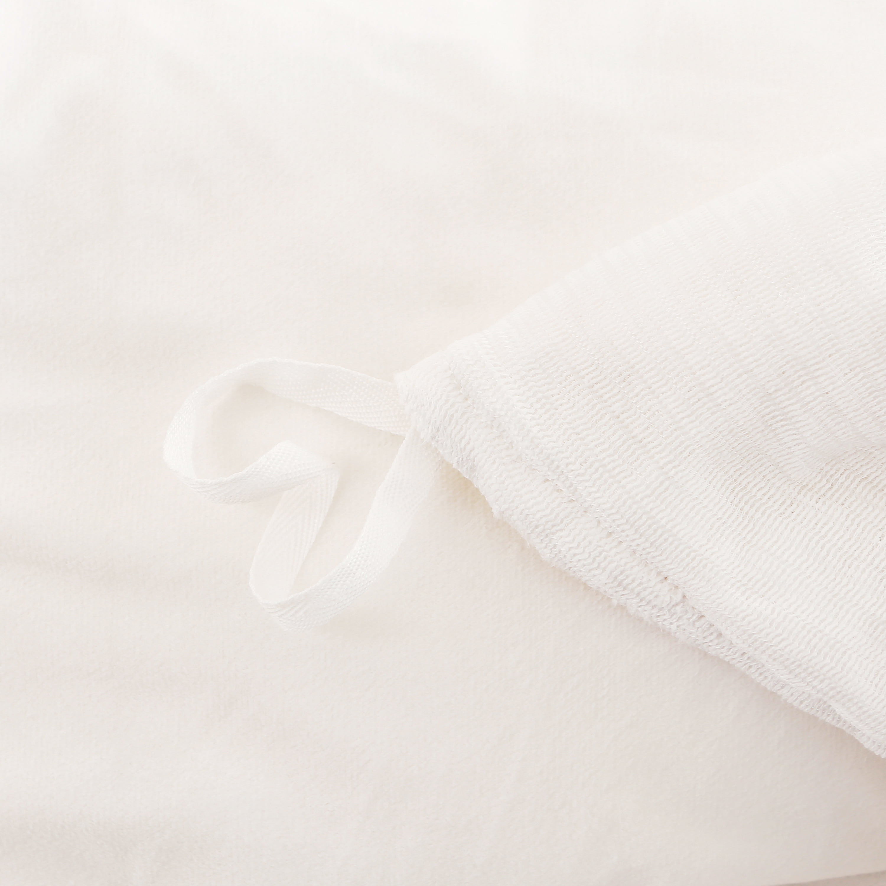 Uhamho 2 Piece Faux Fur Bedding Duvet Cover Set, Solid Comforter Cover Quilt Cover with Pillowcase, Twin, White