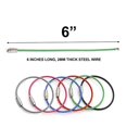 thumbnail image 4 of 6-Inch Wire Keyrings, 2mm Wire Cable Loop Rings, Flexible Keychain with Plastic Coated Steel for Keys, Luggage Tags, Key Fobs, Etc. (12 Pack), 4 of 10