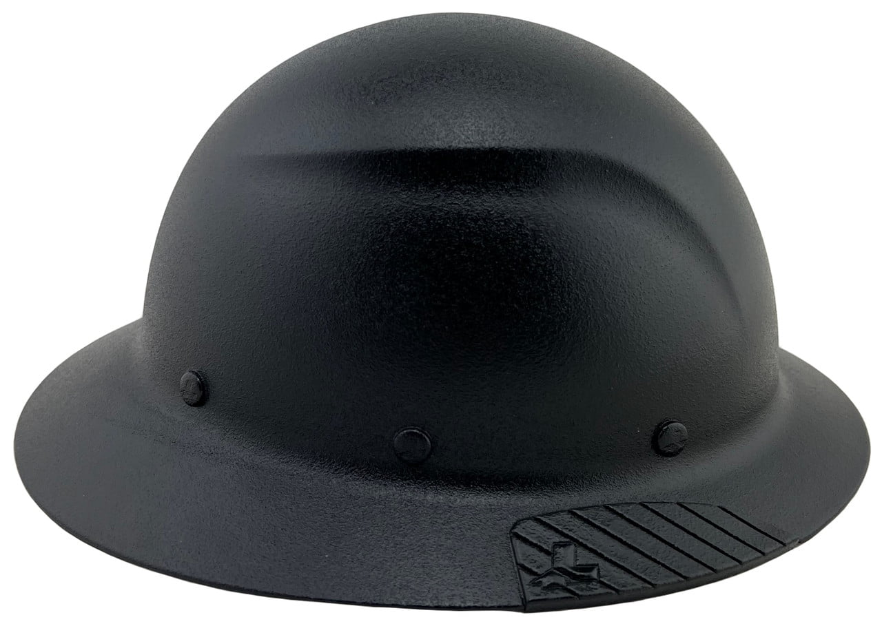 DAX Fiberglass Composite Hard Hat - Full Brim Textured Black