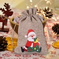 thumbnail image 4 of Bolsas Navideñas De Yute Y Lino, Bolsas De Regalo Con Cordón De Yute Y Lino Para Dulces Y Obsequios Navideños, 4 of 5