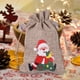 thumbnail image 4 of Bolsas Navideñas De Yute Y Lino, Bolsas De Regalo Con Cordón De Yute Y Lino Para Dulces Y Obsequios Navideños, 4 of 5