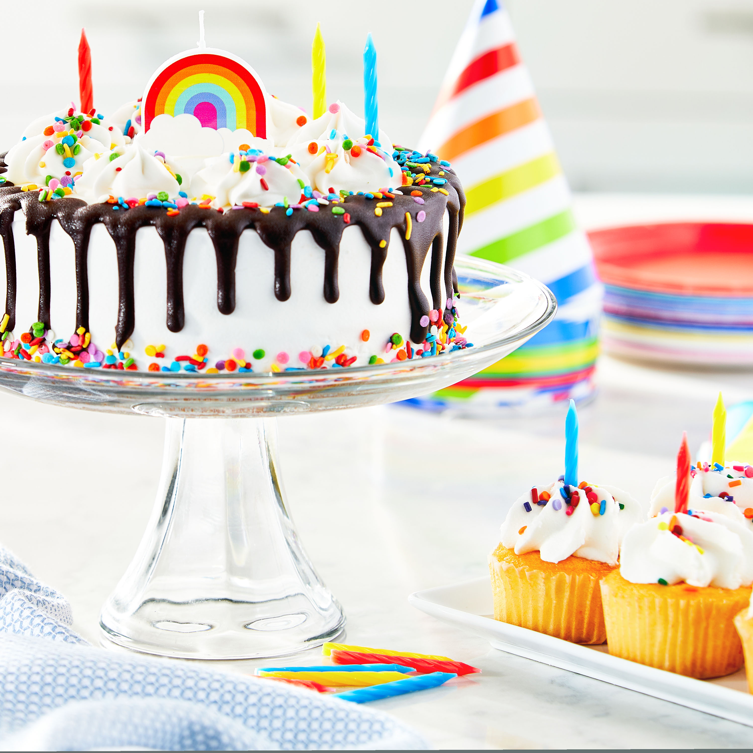 Pokemon Multicolor Birthday Cake Candles - 4-Piece Set With Small & Large Sizes, Perfect For Themed Parties