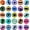 Mixed Colors Dragon Eye, variant on 200Pcs Transparent Glass Cabochons 5.5~6mm Clear Glass Flat Back Dome Tile Half Round Cabochon Covers for Photo Pendant Jewelry Making