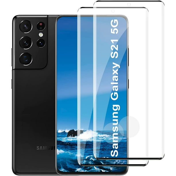 Plein Écran Verre Trempé Pour Samsung Galaxy S21 Ultra En Noir