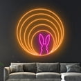thumbnail image 4 of Handmadetneonsign Rabbit Neon Sign, Rabbit Hole Led Sign, Happy Easter Neon Light, Room Wall Decor, 4 of 5