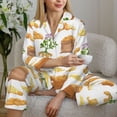 thumbnail image 6 of Pajama Sets for Women 2 Pcs, Potato Countryside Button Down Long Sleeve Sleepwear Lounge PJ Sets, 6 of 6