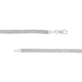thumbnail image 3 of 14K White Gold 7.50" 4mm Two-Row Hollow Wheat Chain Bracelet - Women, 3 of 4
