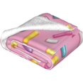 thumbnail image 6 of Candy Sprinkles Pink Donut Glaz Throw Blankets 80"x60" Lightweight Flannel Fleece Cozy Soft Blanket Home Decor for Couch Bed Sofa Bedroom Living Room Travel Birthday Christmas All Season, 6 of 6
