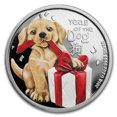 thumbnail image 1 of 2018 Tuvalu 1/2 oz Silver Lunar Baby Dog Proof (Colorized), 1 of 5