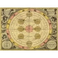 thumbnail image 2 of Cellarius, Andreas 32x25 White Modern Wood Framed Museum Art Print Titled - Maps of the Heavens: Theoria Luna, 2 of 4