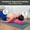 thumbnail image 5 of Sol Living Yoga Bolster Pillow Rectangular Meditation Cushion Cotton Meditation Accessories for Restorative Yoga Meditation Pillow Yoga Pillow Firm Body Pillow Bolster Pillow for Legs Removable Cover, 5 of 6