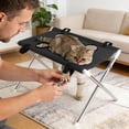 thumbnail image 2 of Yhmxh Portable Foldable Pet Grooming Table, Elevated Cat Dog Grooming Hammock with Restraint Loops, Heavy Duty Iron Frame Anti-Slip Pet Nail Trimming Stand for Bathing, Nail Clipping, Grooming, 2 of 7