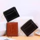 thumbnail image 3 of Bolsa de herramientas Mini billetera con bolsillo frontal Monedero pequeño y corto Llavero Cordón fino Titular de la tarjeta de crédito para hombres y mujeres, Chocolate, 3 of 4
