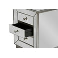thumbnail image 4 of Baxton Studio Currin Contemporary Mirrored 3-Drawer End Table, 4 of 6