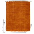 thumbnail image 2 of Vintage Dark Orange Shower Curtains for Bathroom, Modern Farmhouse Textured Rustic Waterproof Fabric Shower Curtain, Decorative Bathroom Curtain for Bathtub, 72"x72", No Hooks Included, 2 of 9