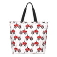 thumbnail image 1 of Saiise Sac à Bandoulière Motif Tracteurs Rouges pour Femmes Travail Collège Voyage Affaires Magasinage Décontracté, 1 of 8