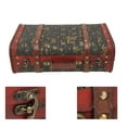 thumbnail image 3 of Vintage Suitcase Easy Carrying Beautifully Crafted Store Items Retro Design Jewelry Storage Suitcase, 3 of 8
