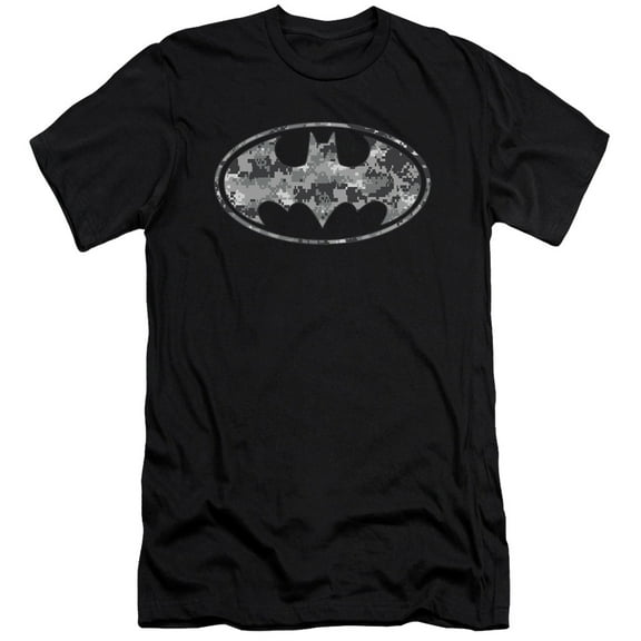 Batman Urban Camo Shield S/S Adult 30/1 T-Shirt Black