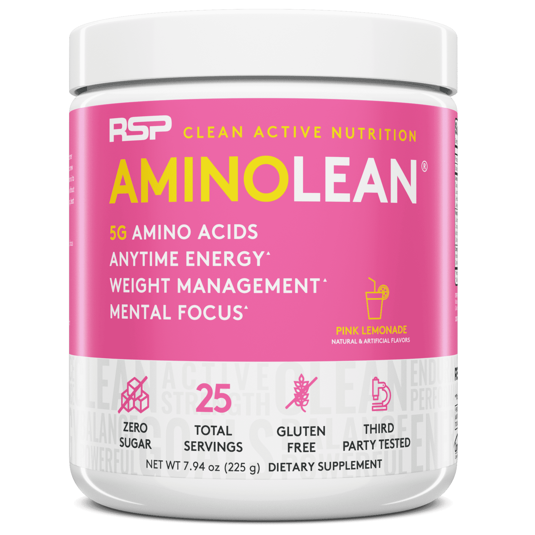 RSP Nutrition AminoLean Pre Workout Powder with BCAAs for Lean Muscle and Weight Management