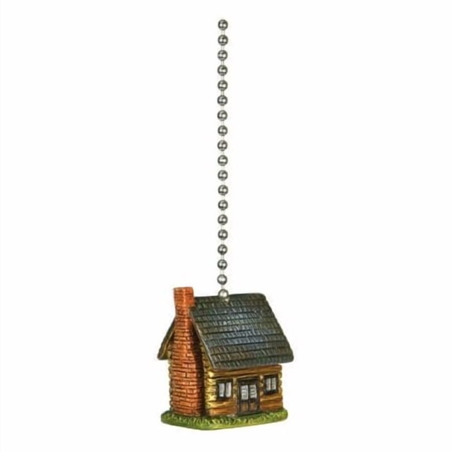 Rivers Edge Products 12" Ceiling Fan Pull Chain Extender, Pull String Extension for Light Fixture, Decorative Nature Ornament, Room or House Decor, Log Cabin