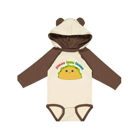 

Inktastic Peace Love Tacos Gift Baby Boy or Baby Girl Long Sleeve Bodysuit